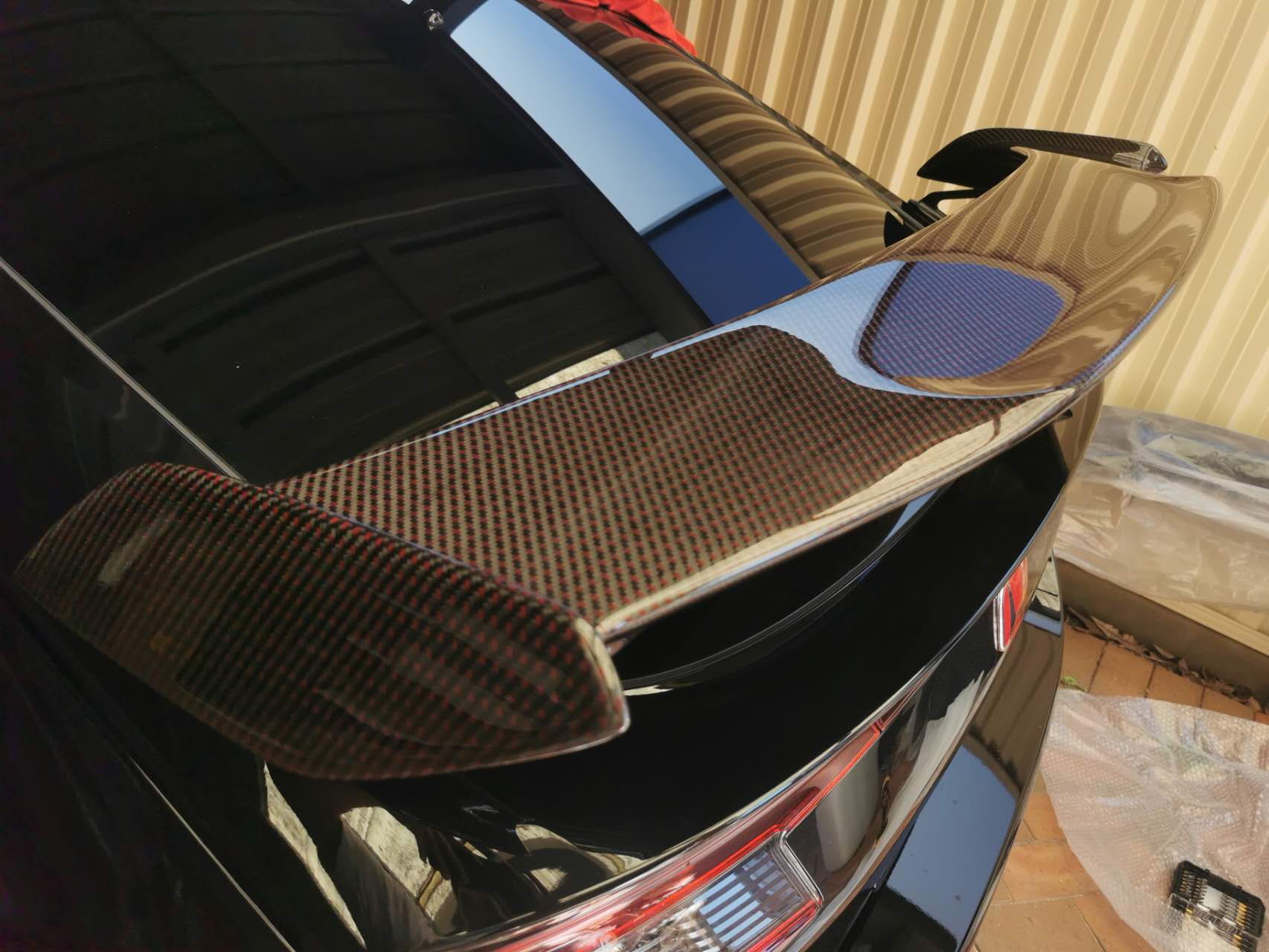 FL5 Civic TypeR Modulo option style rear spoiler/ wing blade, DRY Carbon