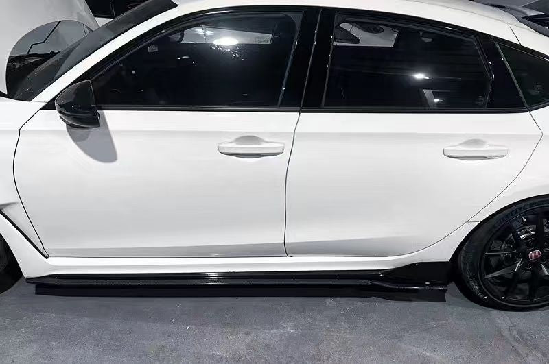 FL5 Civic TypeR MSD V1 Style Side Skirt, DRY Carbon