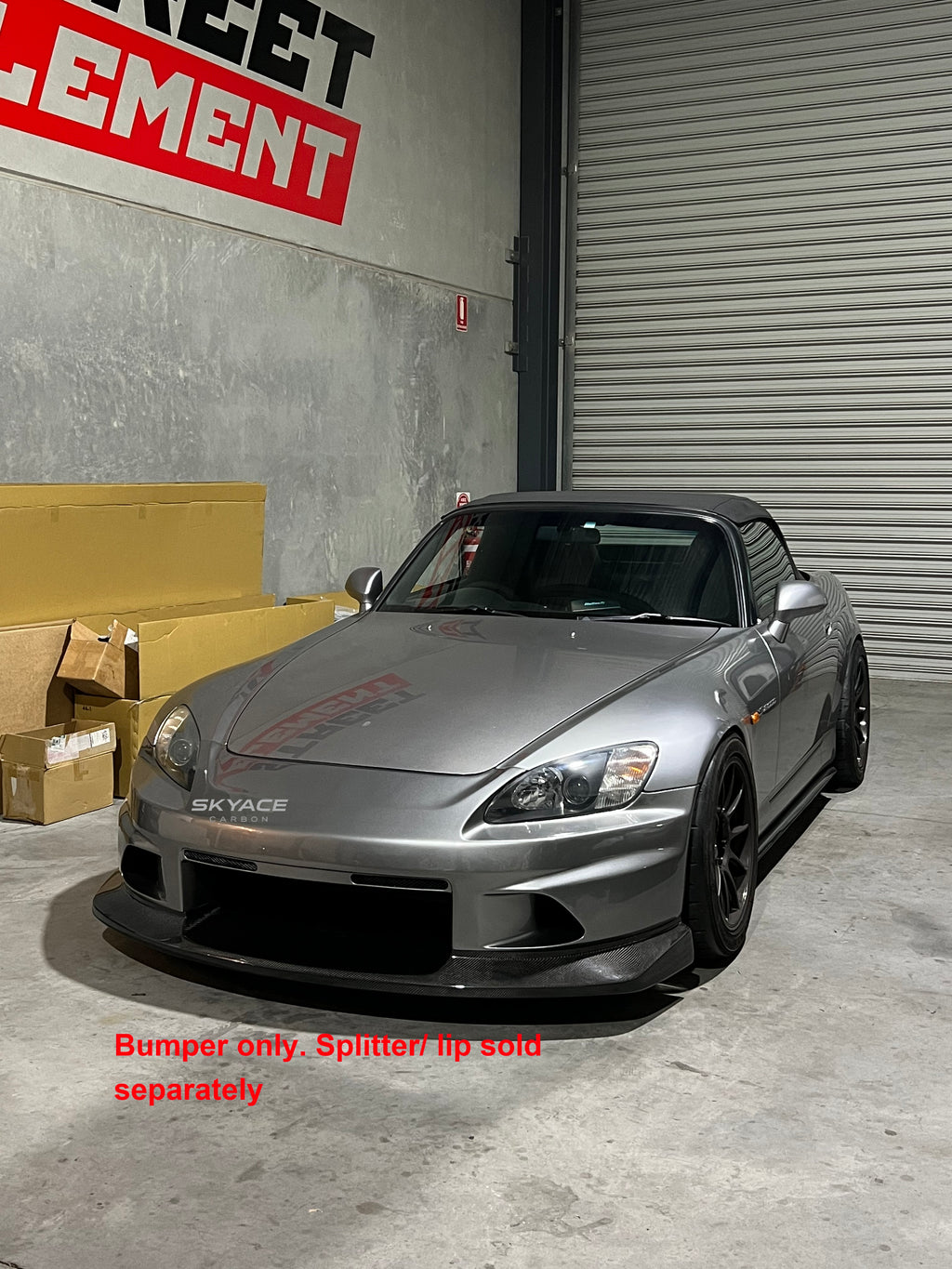 S2000 AP1 AP2 Voltex Style Front Bumper, FRP