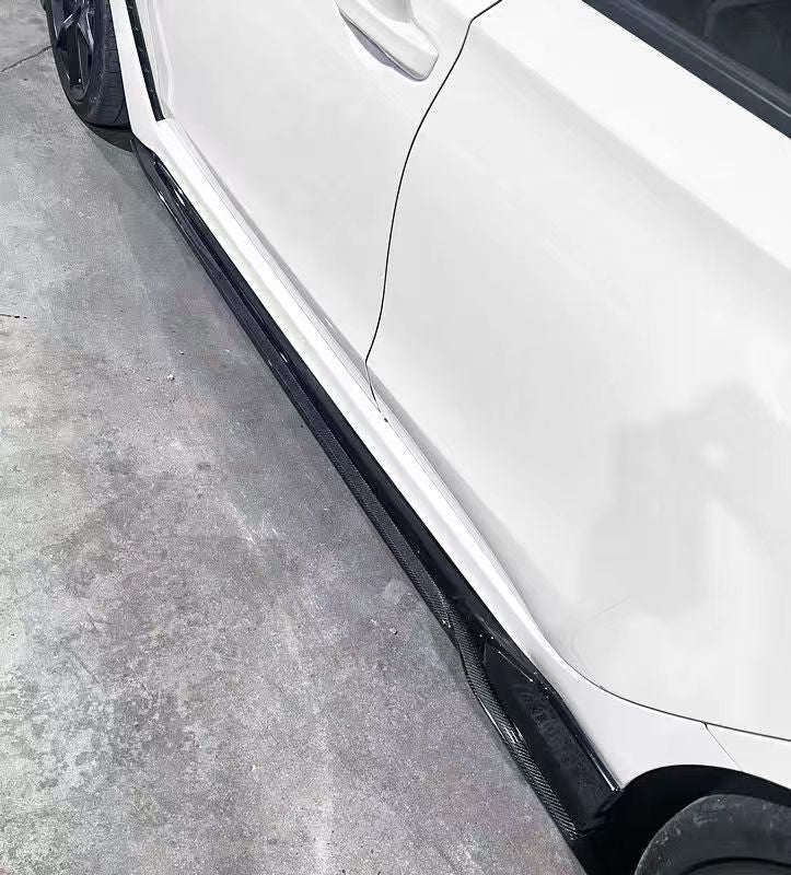 FL5 Civic TypeR MSD V1 Style Side Skirt, DRY Carbon